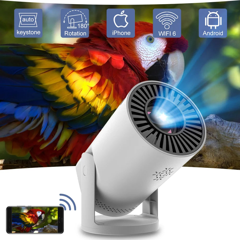 Smart WiFi6 Portable HD Projector