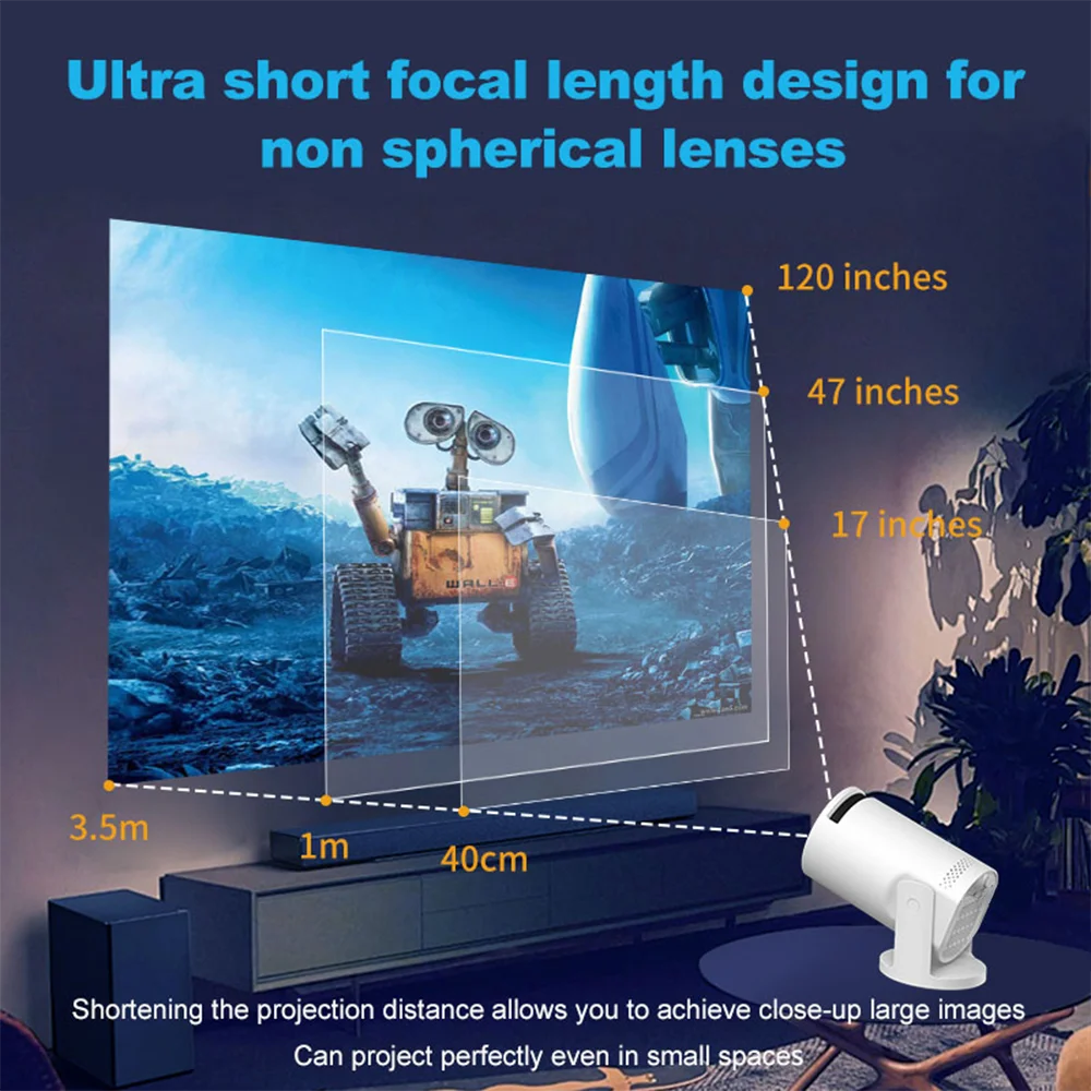 Smart WiFi6 Portable HD Projector