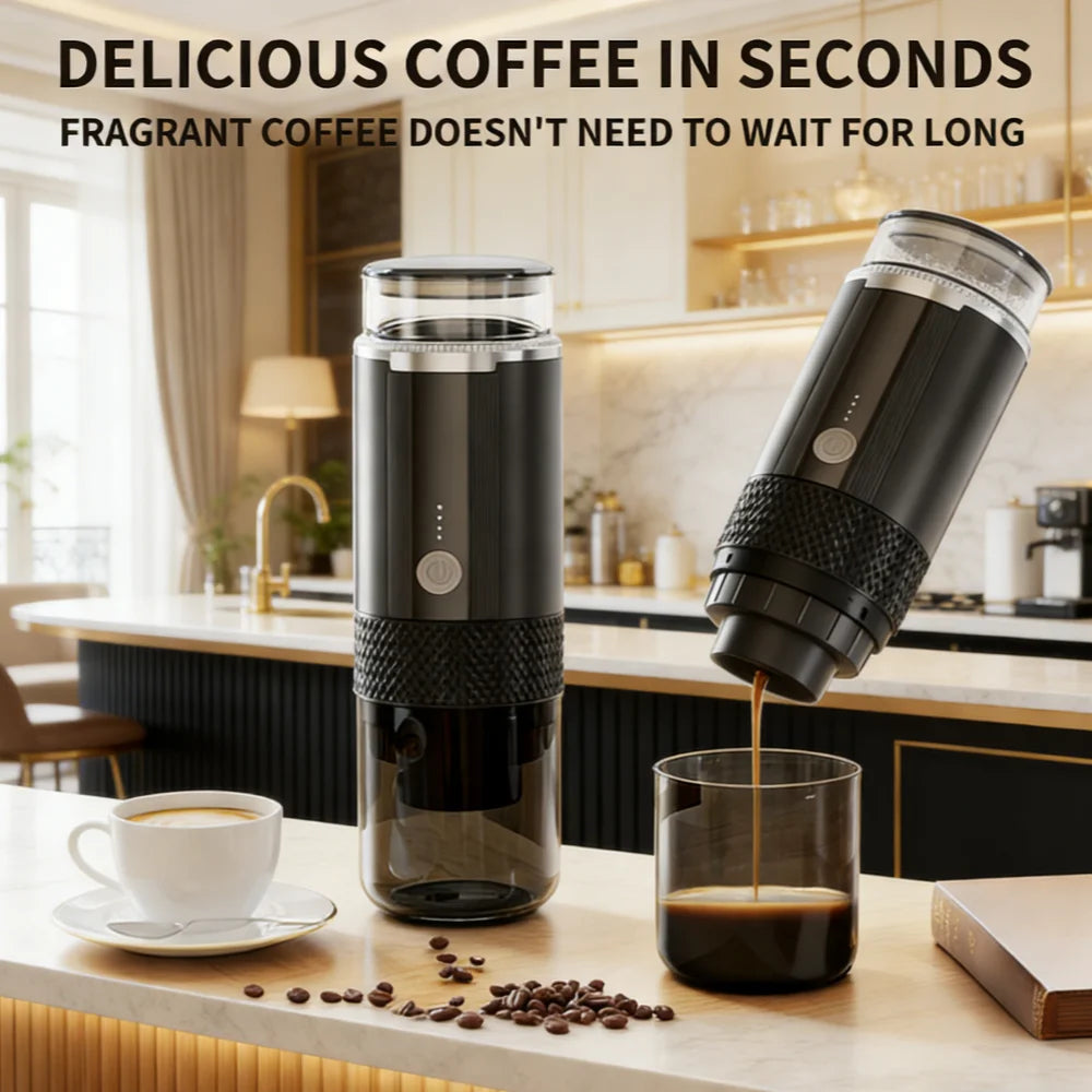 Portable Grind & Brew Coffee Maker