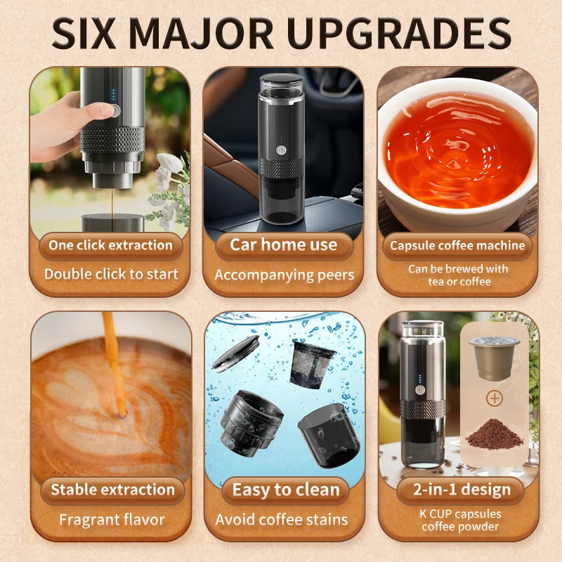 Portable Grind & Brew Coffee Maker
